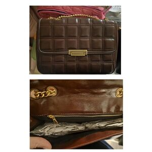 Elegant Brown Quilted Leather Bag